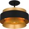 Quoizel Hagley 3-Light Earth Black Semi-Flush Mount QSF5570EK - alternate 5